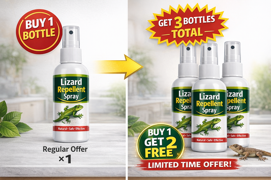 🦎 Lizard Repellent Spray (100ml) – Buy 1 Get 2 Free | Natural & Safe Lizard Control
